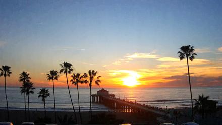 Manhattan Beach Pier Ultra HD Live Webcam - Feb 26, 2026, 5:44pm PST