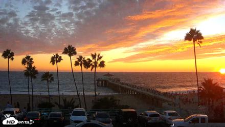 Manhattan Beach Pier Ultra HD Live Webcam - Sep 5, 2026, 7:15pm PDT