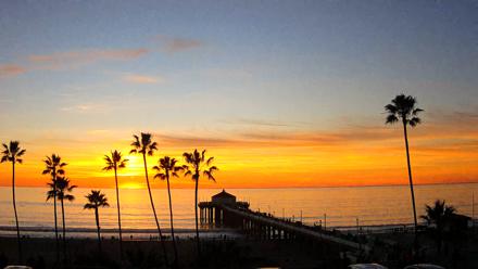 Manhattan Beach Pier Ultra HD Live Webcam - Jan 10, 2026, 5:08pm PST
