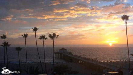 Manhattan Beach Pier Ultra HD Live Webcam - Sep 27, 2026, 6:40pm PDT