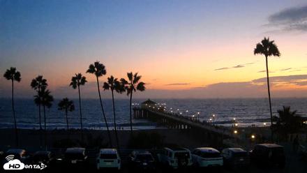 Manhattan Beach Pier Ultra HD Live Webcam - Aug 29, 2026, 7:48pm PDT