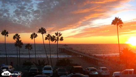 Manhattan Beach Pier Ultra HD Live Webcam - Sep 5, 2026, 7:12pm PDT