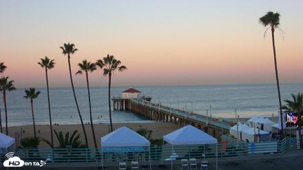 Manhattan Beach Pier Ultra HD Live Webcam - Oct 18, 2026, 7:08am PDT
