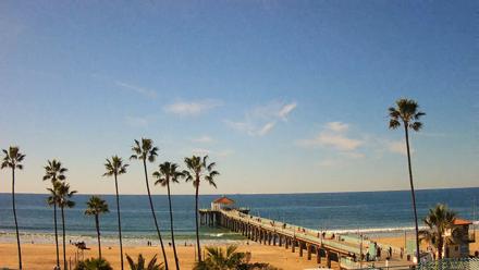 Manhattan Beach Pier Ultra HD Live Webcam - Jan 9, 2026, 12:41pm PST
