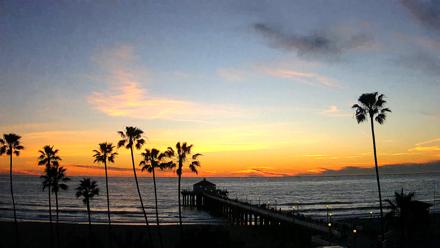 Manhattan Beach Pier Ultra HD Live Webcam - Feb 23, 2026, 5:54pm PST