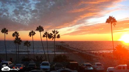 Manhattan Beach Pier Ultra HD Live Webcam - Sep 5, 2026, 7:12pm PDT