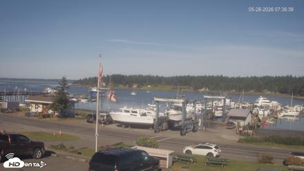 Lopez Island Marina Live Webcam - May 28, 2026, 8:36am PDT