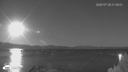 Tahoe Vista Lake Tahoe Live Webcam - Jul 28, 2026, 9:10pm PDT