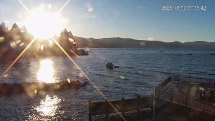 Tahoe Vista Lake Tahoe Live Webcam - Oct 9, 2025, 7:37am PDT