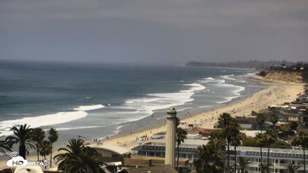 Del Mar Beach Overlook Roaming Live Webcam - May 22, 2026, 1:18pm PDT