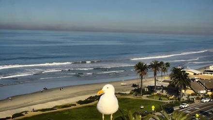 Del Mar Beach Overlook Roaming Live Webcam - Dec 12, 2025, 9:35am PST
