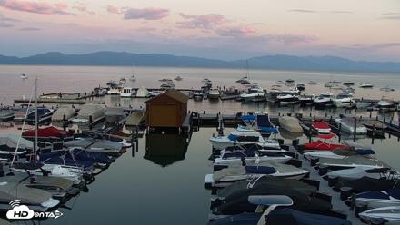 Tahoe City Marina - Lake Tahoe Live Webcam - Aug 11, 2026, 8:04pm PDT