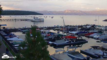 Tahoe City Marina - Lake Tahoe Live Webcam - Aug 12, 2026, 7:43pm PDT