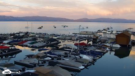 Tahoe City Marina - Lake Tahoe Live Webcam - Aug 7, 2026, 8:00pm PDT