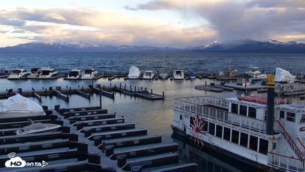 Tahoe City Marina - Lake Tahoe Live Webcam - Apr 20, 2026, 7:19pm PDT