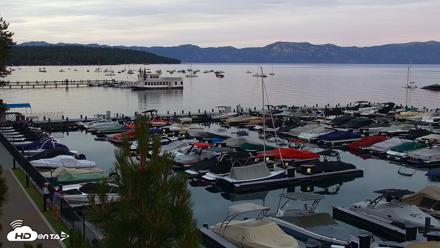Tahoe City Marina - Lake Tahoe Live Webcam - Jul 11, 2026, 8:29pm PDT