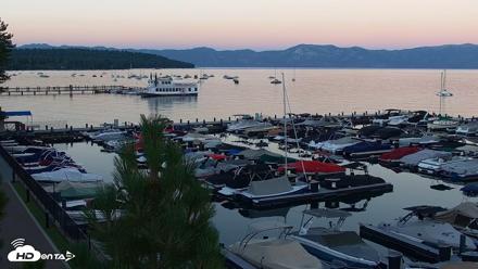 Tahoe City Marina - Lake Tahoe Live Webcam - Aug 3, 2026, 8:12pm PDT