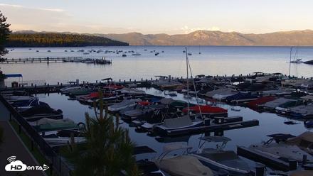 Tahoe City Marina - Lake Tahoe Live Webcam - Jun 19, 2026, 8:01pm PDT