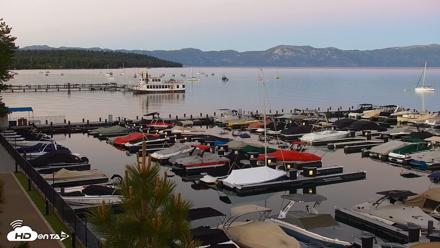 Tahoe City Marina - Lake Tahoe Live Webcam - Jun 9, 2026, 8:40pm PDT