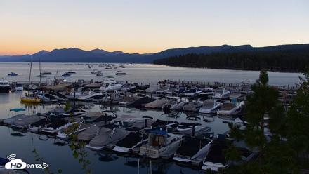 Tahoe City Marina - Lake Tahoe Live Webcam - Jul 22, 2026, 8:20pm PDT