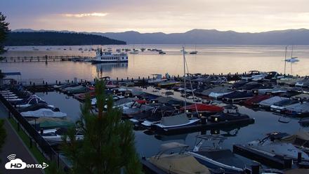 Tahoe City Marina - Lake Tahoe Live Webcam - Jul 13, 2026, 6:08am PDT