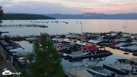 Tahoe City Marina - Lake Tahoe Live Webcam - Aug 7, 2026, 8:01pm PDT
