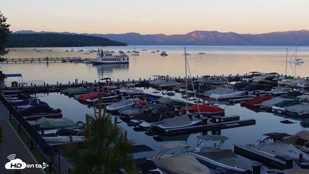 Tahoe City Marina - Lake Tahoe Live Webcam - Jun 15, 2026, 8:18pm PDT