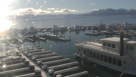 Tahoe City Marina - Lake Tahoe Live Webcam - Dec 27, 2025, 9:15am PST