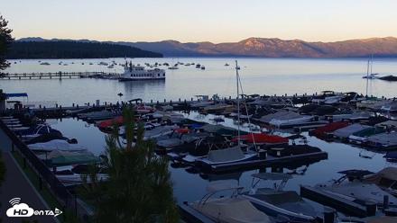 Tahoe City Marina - Lake Tahoe Live Webcam - Jul 8, 2026, 8:16pm PDT