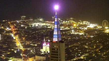 San Francisco Golden Gate Bridge Live Webcam - Dec 15, 2025, 11:02pm PST
