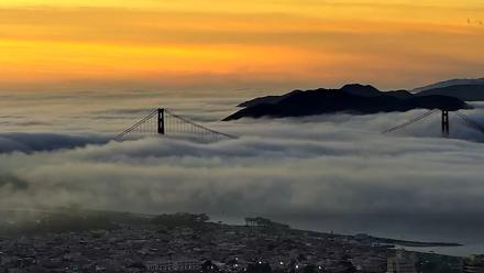 San Francisco Golden Gate Bridge Live Webcam - Nov 7, 2025, 5:15pm PST