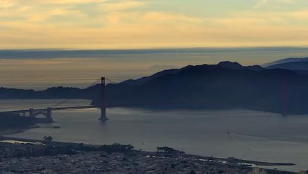 San Francisco Golden Gate Bridge Live Webcam - Dec 15, 2025, 3:48pm PST
