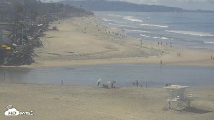 Del Mar's Dog Beach - River Mouth Live Webcam - Apr 11, 2026, 10:03am PDT