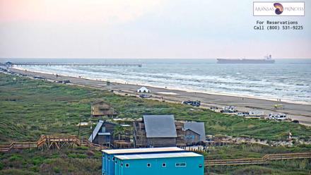 Aransas Princess - Port Aransas Beach Live Webcam - Oct 10, 2025, 7:35am CDT