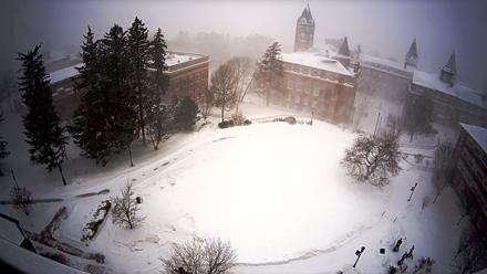 Holy Cross Hogan Courtyard Live Webcam - Feb 23, 2026, 7:20am EST