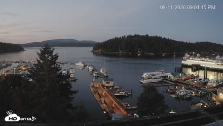 Friday Harbor - San Juan Island Live Webcam - Aug 11, 2026, 9:02pm PDT