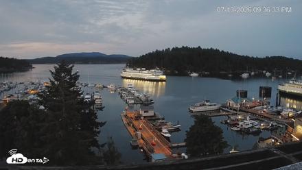 Friday Harbor - San Juan Island Live Webcam - Jul 13, 2026, 9:37pm PDT