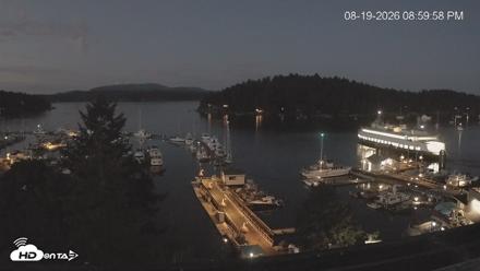 Friday Harbor - San Juan Island Live Webcam - Aug 19, 2026, 9:01pm PDT