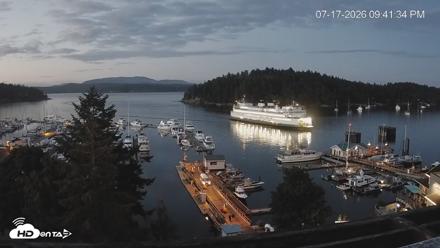 Friday Harbor - San Juan Island Live Webcam - Jul 17, 2026, 9:42pm PDT