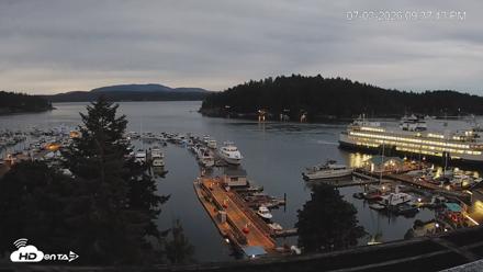 Friday Harbor - San Juan Island Live Webcam - Jul 3, 2026, 9:37pm PDT