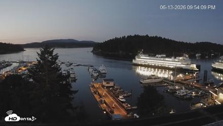 Friday Harbor - San Juan Island Live Webcam - Jun 13, 2026, 9:55pm PDT