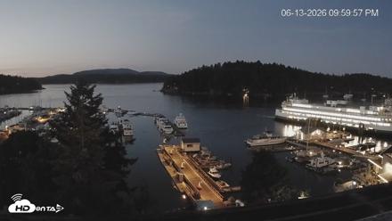 Friday Harbor - San Juan Island Live Webcam - Jun 13, 2026, 10:00pm PDT