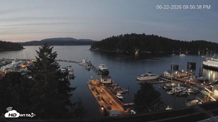 Friday Harbor - San Juan Island Live Webcam - Jun 22, 2026, 9:57pm PDT