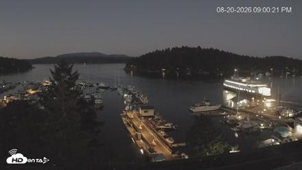Friday Harbor - San Juan Island Live Webcam - Aug 20, 2026, 9:05pm PDT