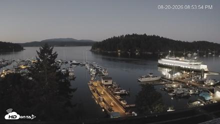 Friday Harbor - San Juan Island Live Webcam - Aug 20, 2026, 8:54pm PDT