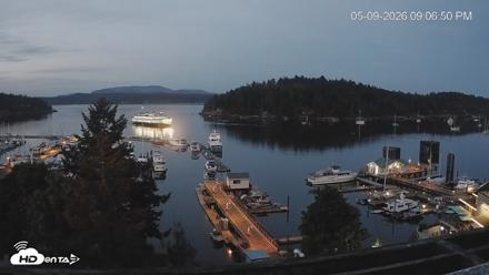 Friday Harbor - San Juan Island Live Webcam - May 9, 2026, 9:07pm PDT