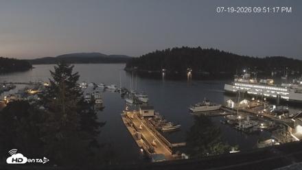Friday Harbor - San Juan Island Live Webcam - Jul 19, 2026, 9:52pm PDT