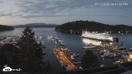 Friday Harbor - San Juan Island Live Webcam - Jul 17, 2026, 9:42pm PDT
