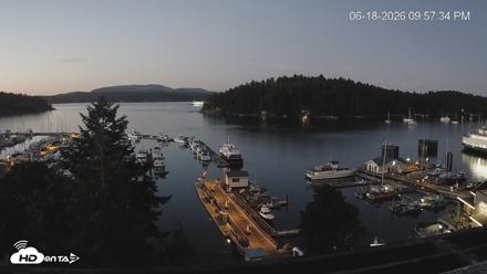 Friday Harbor - San Juan Island Live Webcam - Jun 18, 2026, 9:58pm PDT