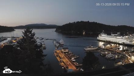Friday Harbor - San Juan Island Live Webcam - Jun 13, 2026, 9:56pm PDT